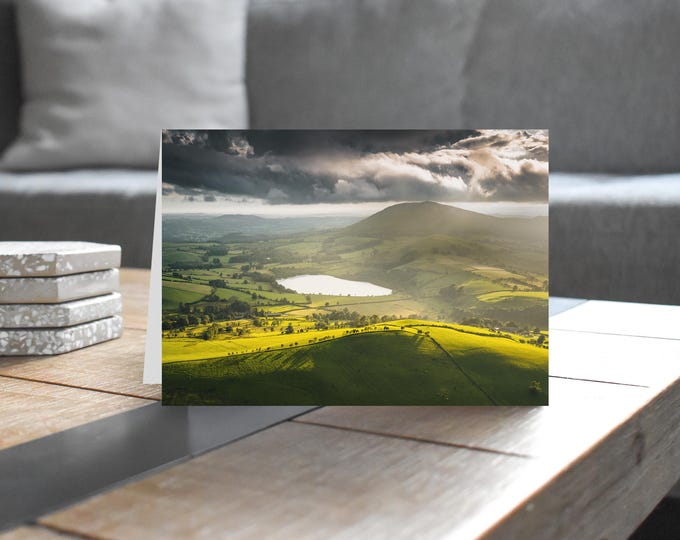 Lake District Greeting Card • Binsey and Over Water