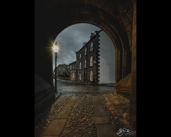 Abbey Street from Abbey Gatehouse, City of Carlisle - Photographic Print