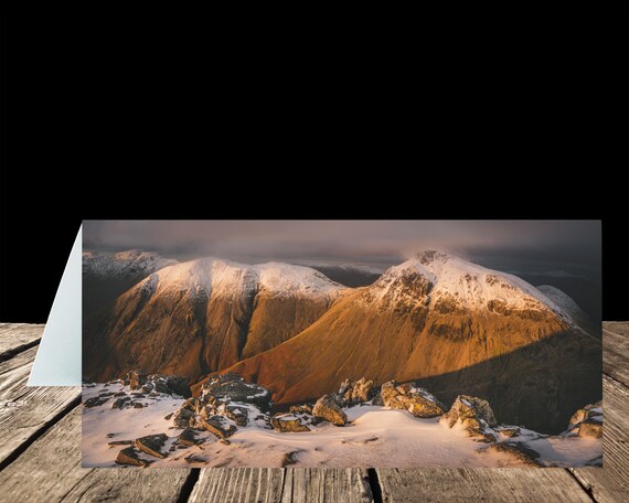 Great Gable & Kirk Fell from Lingmell, Lake District - Greeting Card