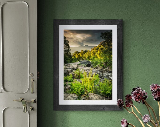 Lake District Fine Art Photograph • Skiddaw beyond Ashness Bridge • Unframed Print