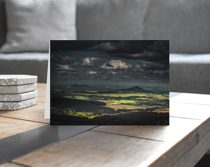 Scotland Greeting Card • Ruberslaw and the Eildons