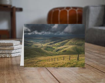 Scotland Greeting Card • Lightning Hill from Tudhope Hill