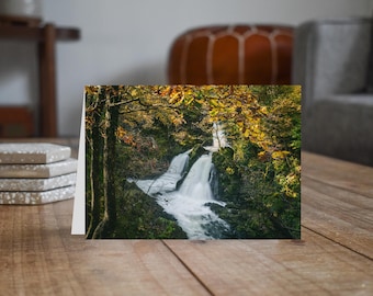 Lake District Greeting Card • Colwith Force