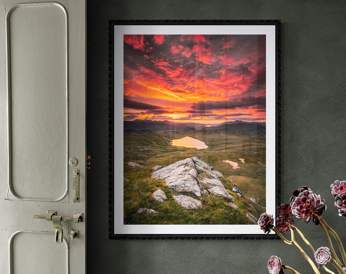 Lake District Fine Art Photograph • Blea Tarn below Standing Crag • Unframed Print