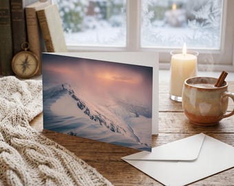 Lake District Greeting Card • Witnessing Winter on Blencathra