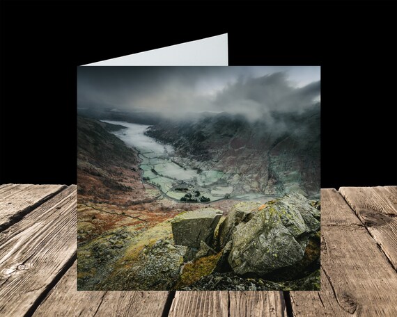Hanging Stone, Base Brown, Lake District - Greeting Card