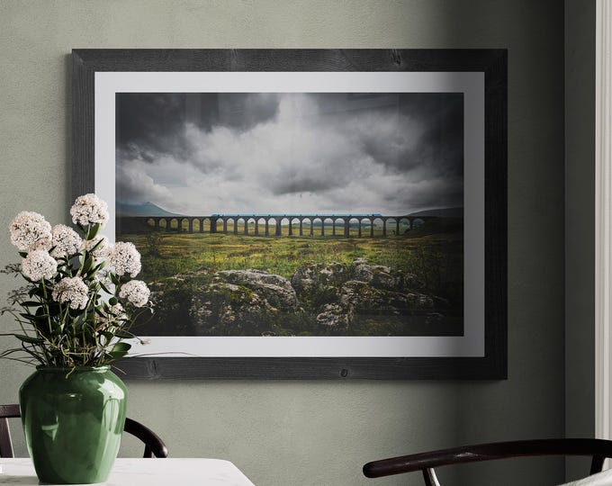 Settle & Carlisle Railway Fine Art Photograph • Midland Pullman traverses Ribblehead Viaduct • Unframed Print