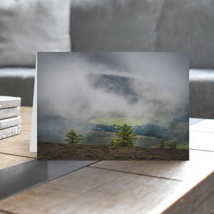 Scotland Greeting Card • Quair Valley from Minch Moor