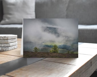 Scotland Greeting Card • Quair Valley from Minch Moor