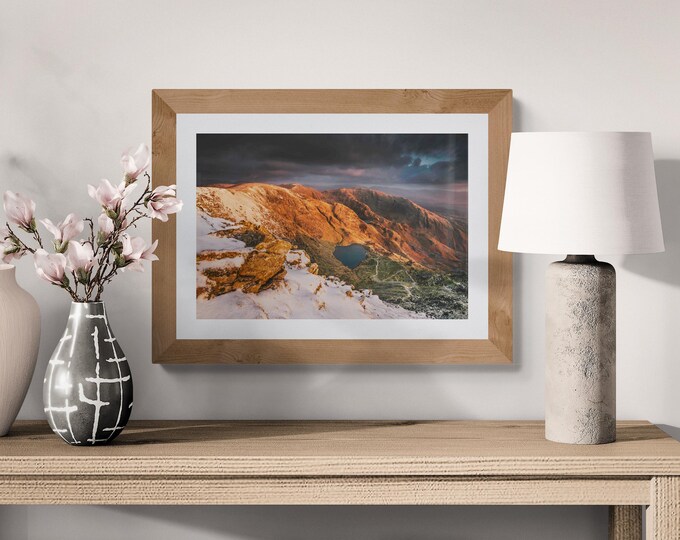 Lake District Fine Art Photograph • Low Water below Coniston Old Man • Unframed Print