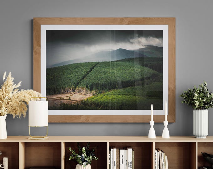 Scotland Fine Art Photograph • Lee Pen beyond Traquair Forest • Unframed Print