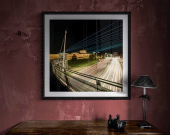 City of Carlisle Fine Art Photograph • Carlisle Castle & Castle Way from Irish Gate Bridge I • Unframed Print