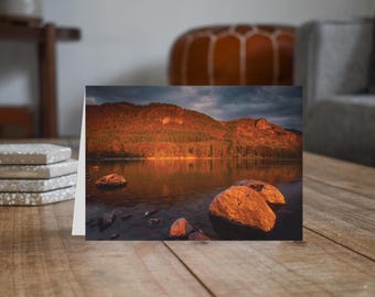Lake District Greeting Card • Walla Crag from Calf Close Bay