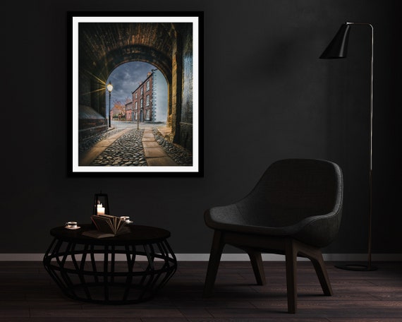 Abbey Street from Abbey Gatehouse, City of Carlisle - Photographic Print