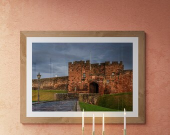City of Carlisle Fine Art Photograph • Beaver Moon beyond Carlisle Castle • Unframed Print