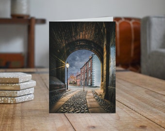 City of Carlisle Greeting Card • Abbey Street from Abbey Gatehouse