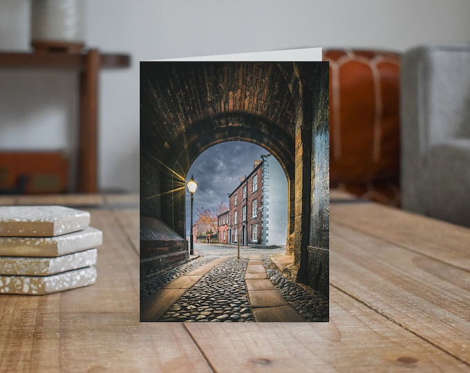 City of Carlisle Greeting Card • Abbey Street from Abbey Gatehouse