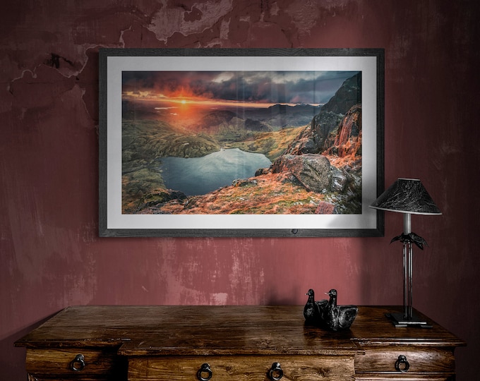 Lake District Fine Art Photograph • Stickle Tarn from Pavey Ark • Unframed Print