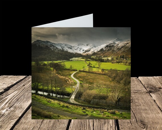 Deepdale beyond Goldrill Beck, Lake District - Greeting Card
