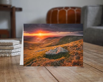 Lake District Greeting Card • Over Water from Great Sca Fell
