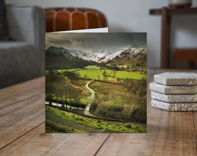 Lake District Greeting Card • Deepdale beyond Goldrill Beck