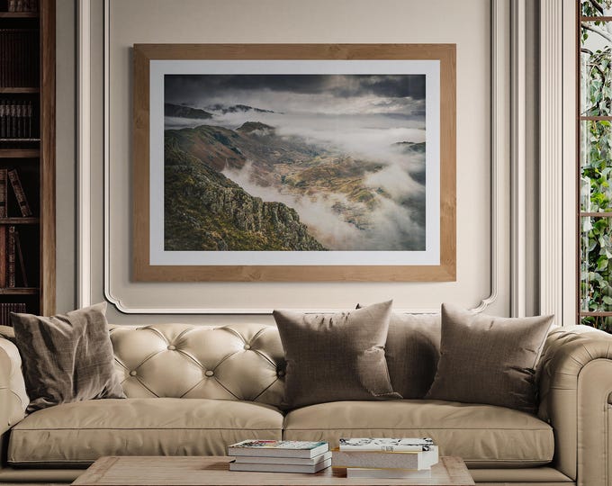 Lake District Fine Art Photograph • Far Easedale below Calf Crag • Unframed Print
