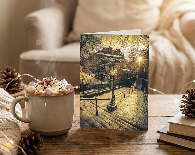 Scotland Greeting Card • Edinburgh Castle