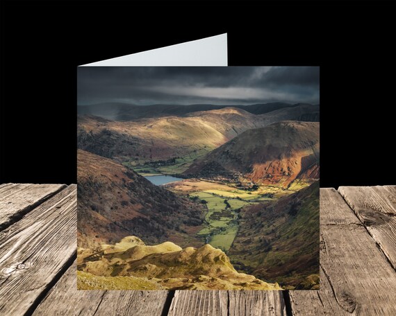 Brothers Water from Dove Crag, Lake District - Greeting Card