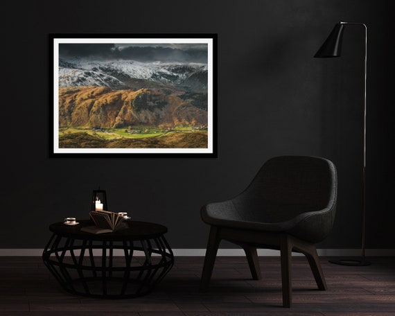 Arnison Crag from Brock Crags, Lake District - Photographic Print