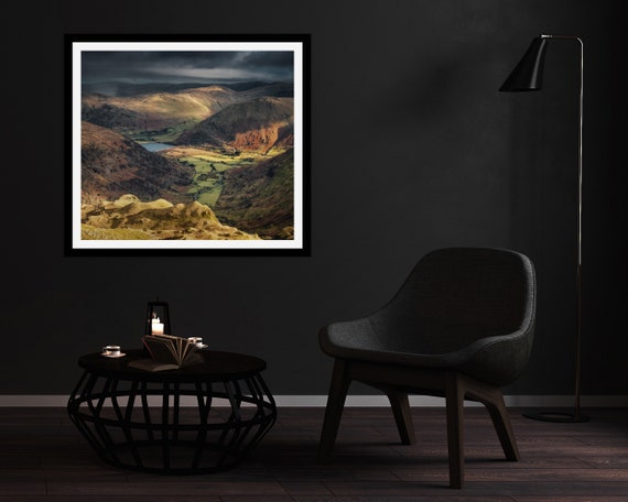 Brothers Water from Dove Crag, Lake District - Photographic Print