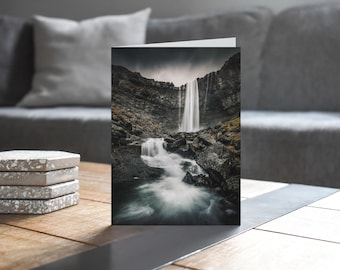 Faroe Islands Greeting Card • Fossá