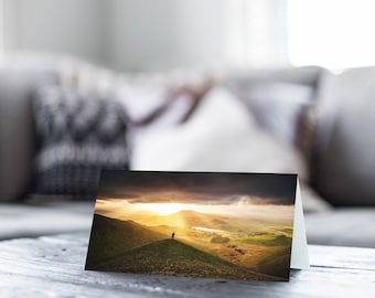 Lake District Greeting Card • Binsey beyond Meal Fell