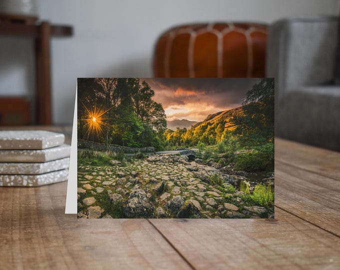 Lake District Greeting Card • Ashness Bridge