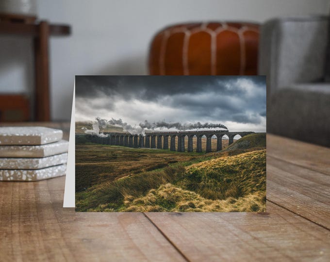 Settle & Carlisle Railway Greeting Card • Ribblehead Viaduct