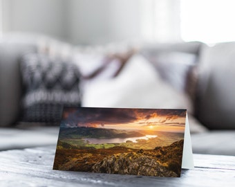 Lake District Greeting Card • Bassenthwaite Lake from Ullock Pike II