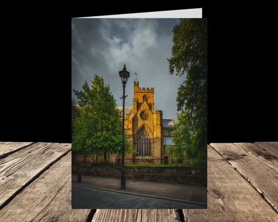Carlisle Cathedral from Castle Street IV, City of Carlisle - Greeting Card