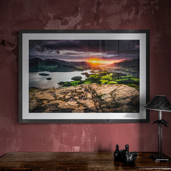 Lake District Fine Art Photograph • Walla Crag & Derwentwater • Unframed Print