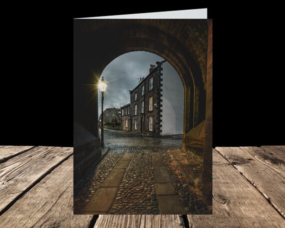 Abbey Street from Abbey Gatehouse, City of Carlisle - Greeting Card
