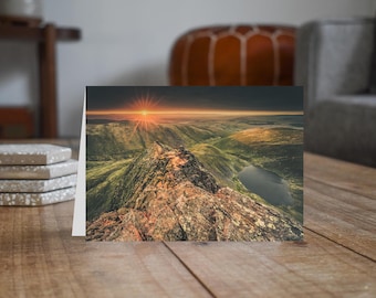 Lake District Greeting Card • Scales Tarn from Sharp Edge