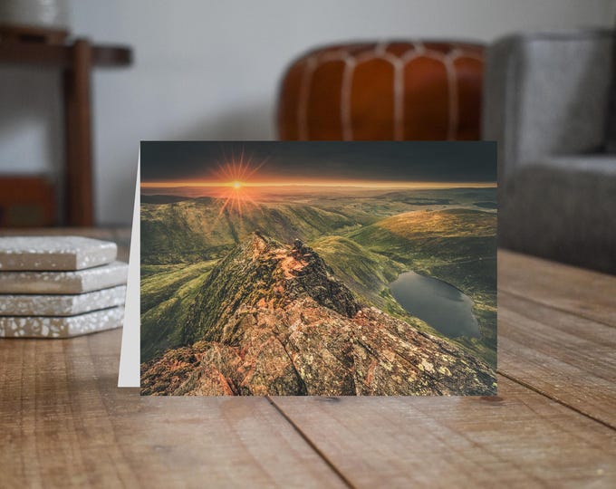 Lake District Greeting Card • Scales Tarn from Sharp Edge