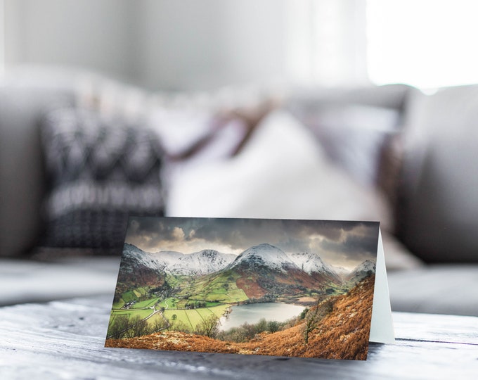 Lake District Greeting Card • Brothers Water, Hartsop Dodd & Gray Crag