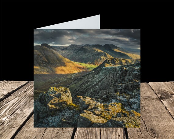 Mosedale from Red Pike, Lake District - Greeting Card
