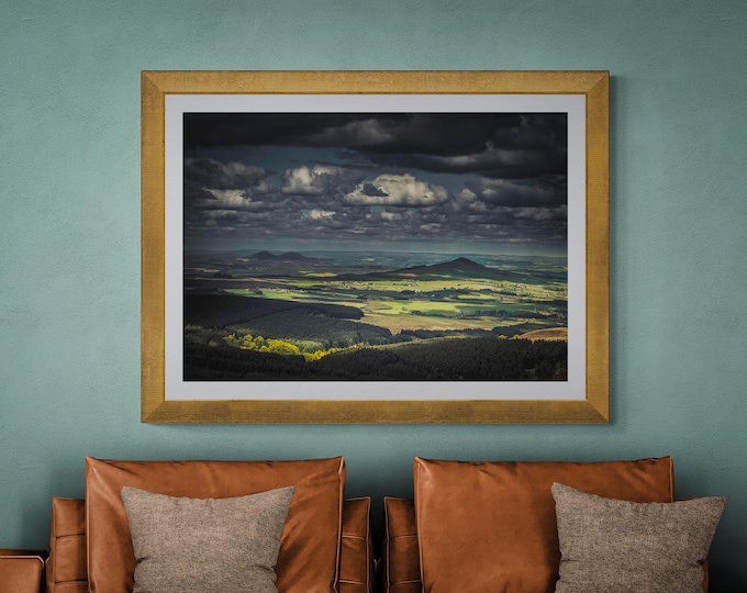 Scotland Fine Art Photograph • Ruberslaw and the Eildons • Unframed Print
