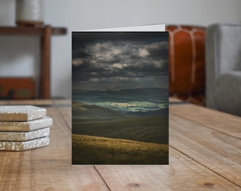 Yorkshire Dales Greeting Card • Gragareth towards The Lake District