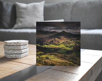 Lake District Greeting Card • Dunnerdale from The Pike