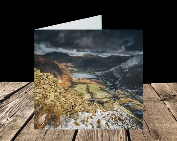 Brothers Water from High Hartsop Dodd, Lake District - Greeting Card