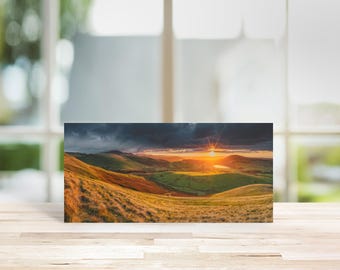 Lake District Greeting Card • Skiddaw and Over Water from Longlands Fell