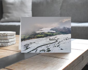 Lake District Greeting Card • Ullswater from Arnison Crag