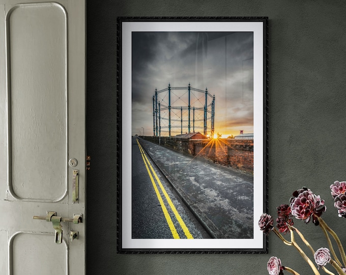 City of Carlisle Fine Art Photograph • No. 4 Gasholder from Rome Street II • Unframed Print