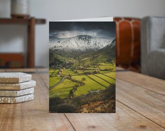 Lake District Greeting Card • Gray Crag above Low Hartsop